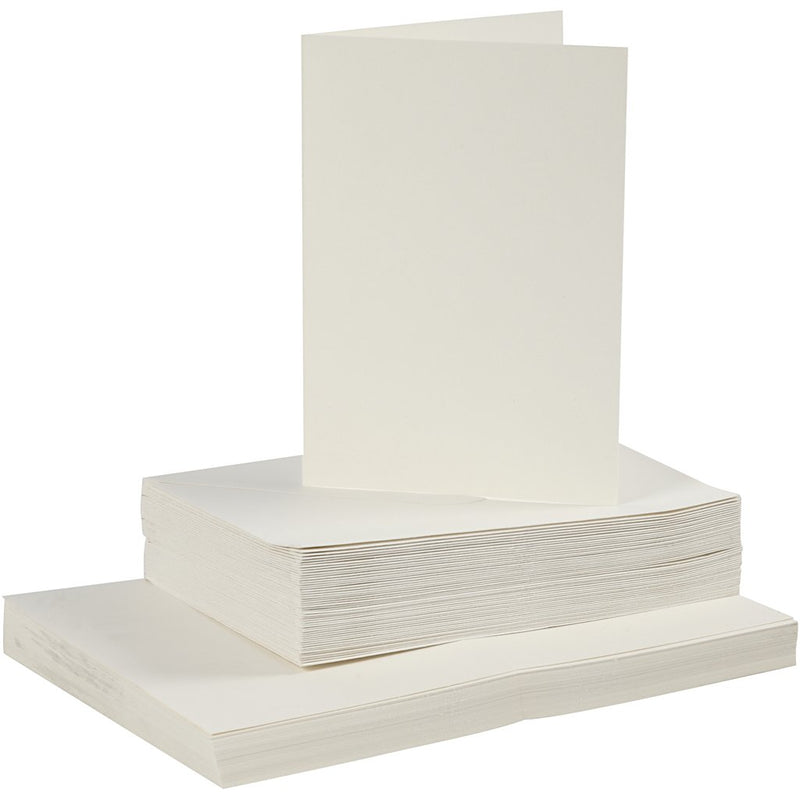 Karten Und Kuverts Kartengr??e 105x15 Cm Umschlaggr??e 115x165 Cm 50 Sets Creme