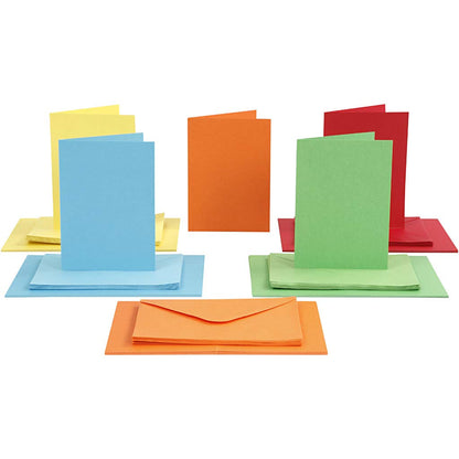 Karten & Kuverts Kartengr??e 105x15 Cm Umschlaggr??e 115x165 Cm 50 Sets Sortierte Farben