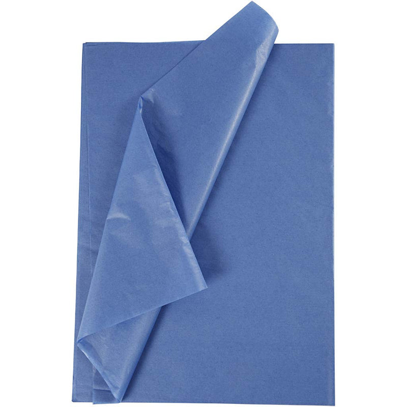 Seidenpapier Blatt 50x70 Cm 14 G 10 Bl. Blau