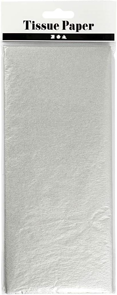 Creativ Seidenpapier, Silber, Einheitsgröße
