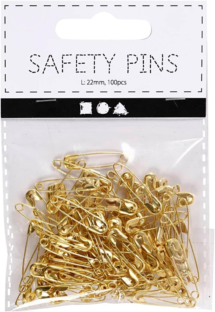 Creativ Safety pins, Gold