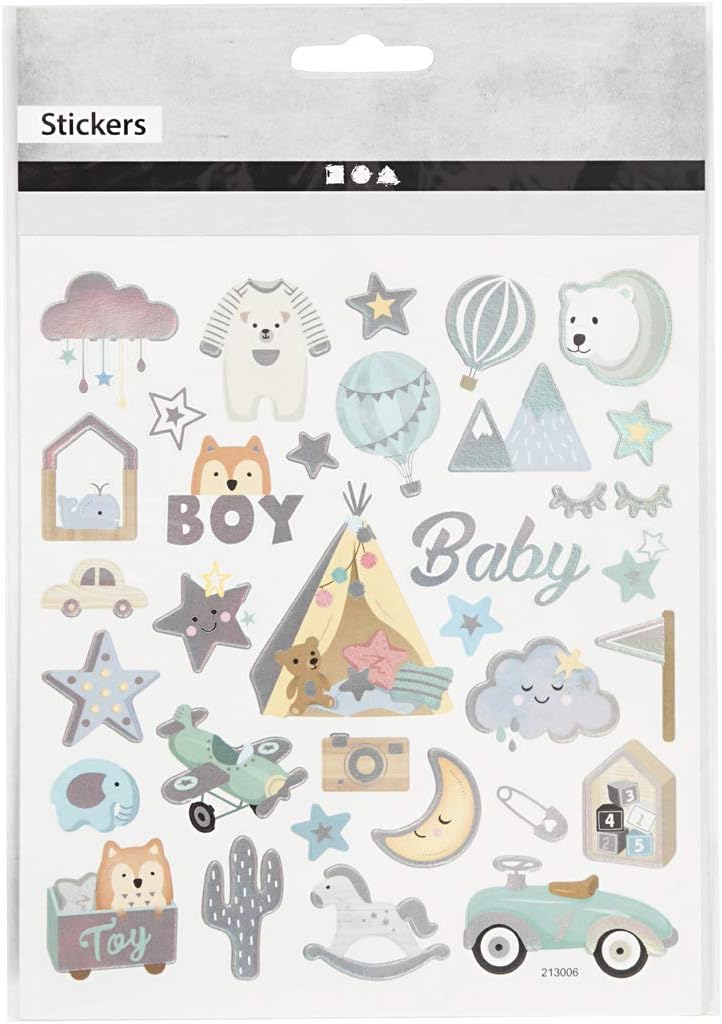 Sticker Blatt 15x165 Cm 32 Stck. 1 Bl.