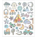 Sticker Blatt 15x165 Cm 32 Stck. 1 Bl.