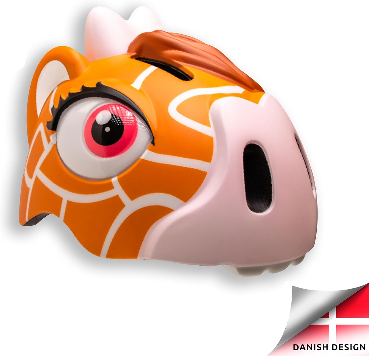 Crazy Safety Casque de vélo pour Enfants | Casque Enfants 2-7 Ans pour vélo, Skateboard, Cyclisme, vélo de Course, Trottinette, Rollers | Casque 3D Animalier 49-55 cm (Girafe Marron, 49-55 cm)
