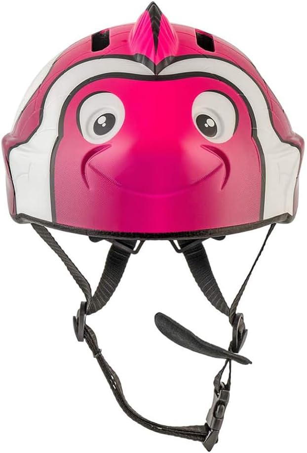 Crazy Safety Green Chameleon Childrens Bike Helmet | Cycle helmet for children aged 2-7 years for bikes, skateboards, balance bikes, scooters, skates Lightweight and adjustable animal helmet