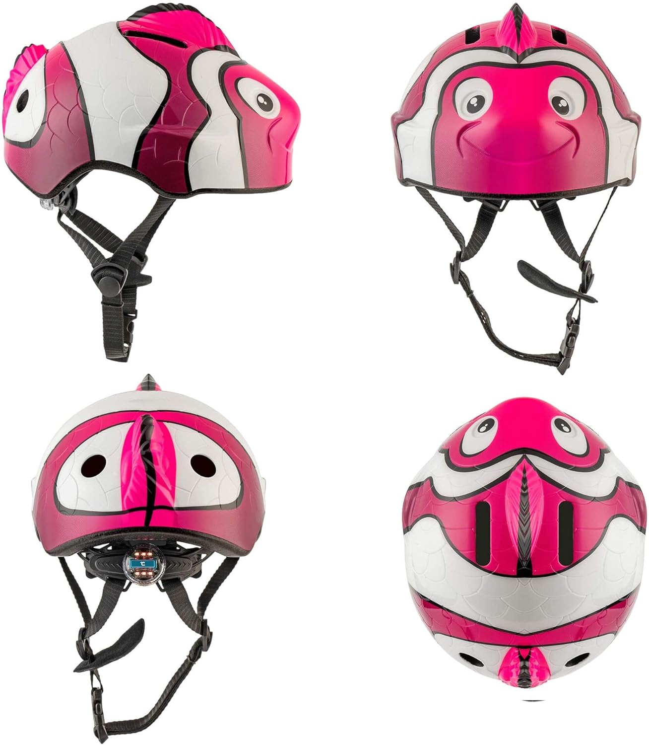 Crazy Safety Green Chameleon Childrens Bike Helmet | Cycle helmet for children aged 2-7 years for bikes, skateboards, balance bikes, scooters, skates Lightweight and adjustable animal helmet