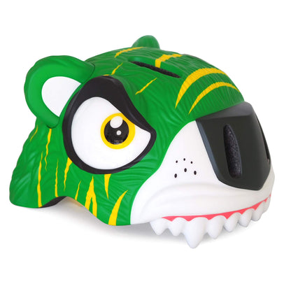 Crazy Safety Green Chameleon Childrens Bike Helmet | Cycle helmet for children aged 2-7 years for bikes, skateboards, balance bikes, scooters, skates Lightweight and adjustable animal helmet