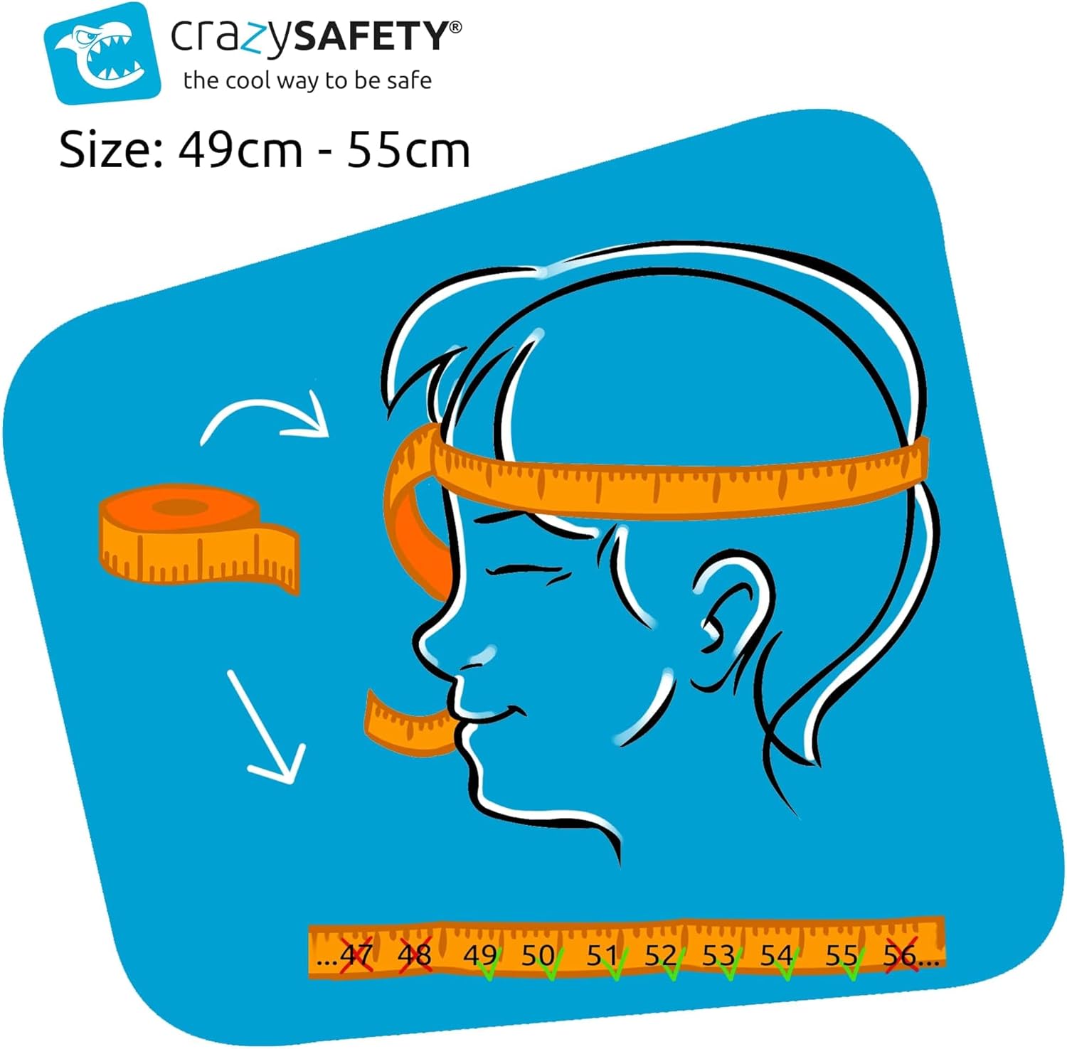 Fietshelm voor kinderen | Oranje Tijger | Crazy Safety | EN1078 Gecertificeerd Rode Draak S (49-55cm