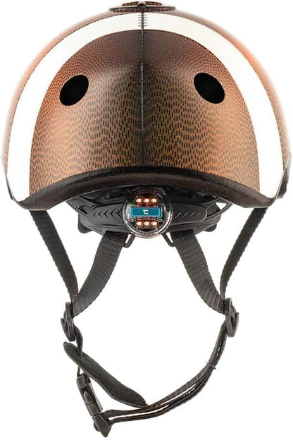 Crazy Safety Kinder Fahrradhelm | Fahrradhelm Kinder 2-7 Jahren für Fahrrad, Skateboard, Radsport, Laufrad, Tretroller, Inlineskates | Leichter und Verstellbarer 3D Tierhelm 49-55 cm (Tiger Orange) S (49-55cm) Football Braun
