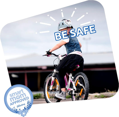 Fietshelm voor kinderen | Oranje Tijger | Crazy Safety | EN1078 Gecertificeerd Roze Paard S (49-55cm