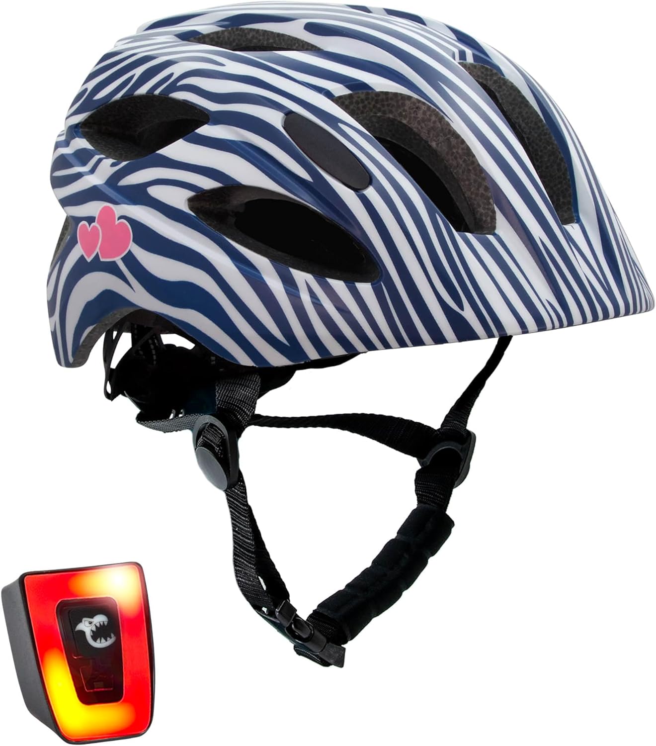Crazy Safety Cool S.W.A.T. Children's Bike Helmet | Bicycle helmet for children aged 6-12 years for bicycles, skateboards, mountain bikes, skates, USB rechargeable tail light |