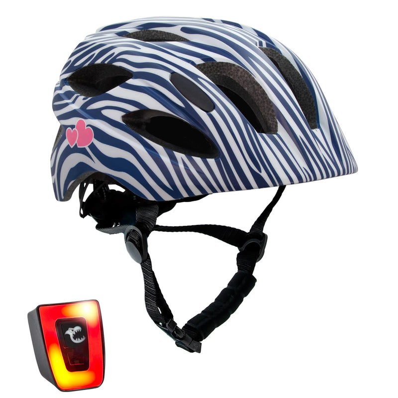 Crazy Safety Cool S.W.A.T. Children's Bike Helmet | Bicycle helmet for children aged 6-12 years for bicycles, skateboards, mountain bikes, skates, USB rechargeable tail light |