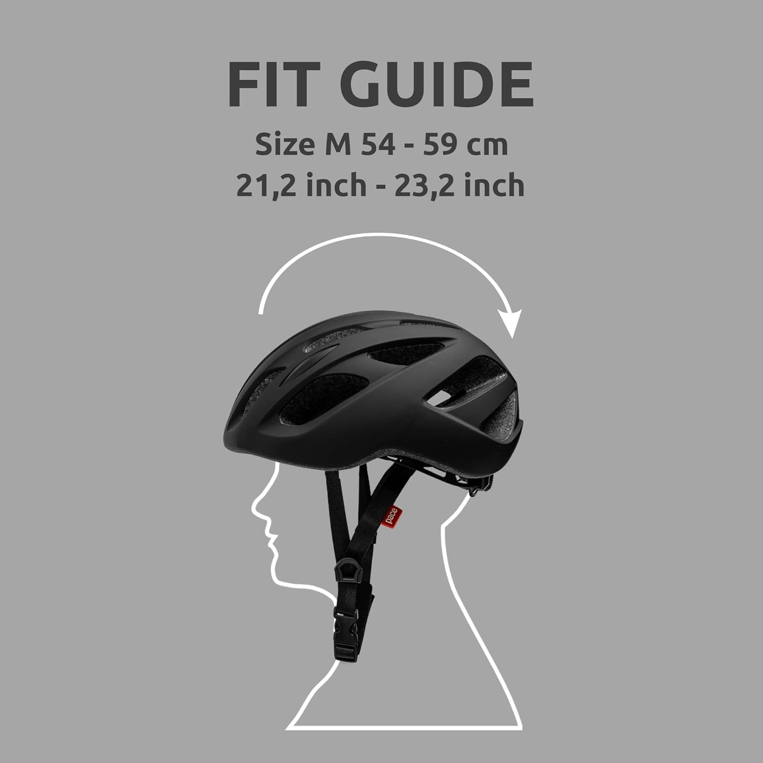 Crazy Safety Black Urban Bike Helmet | City & racing bike helmets | Bicycle helmet for bikes, city bikes and e-bikes | Bicycle helmets men women | Bike helmet adjustable with insect net size. 54–59 cm