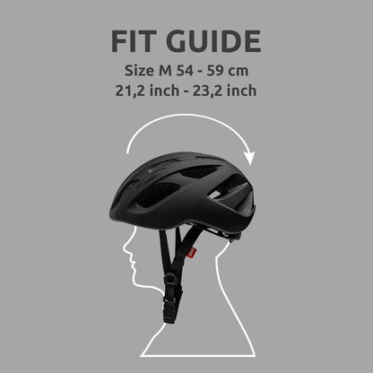 Crazy Safety Black Urban Bike Helmet | City & racing bike helmets | Bicycle helmet for bikes, city bikes and e-bikes | Bicycle helmets men women | Bike helmet adjustable with insect net size. 54–59 cm