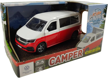 Kids Globe - Kids Globe VW Transporter Camper Die-Cast Pull Back 135cm