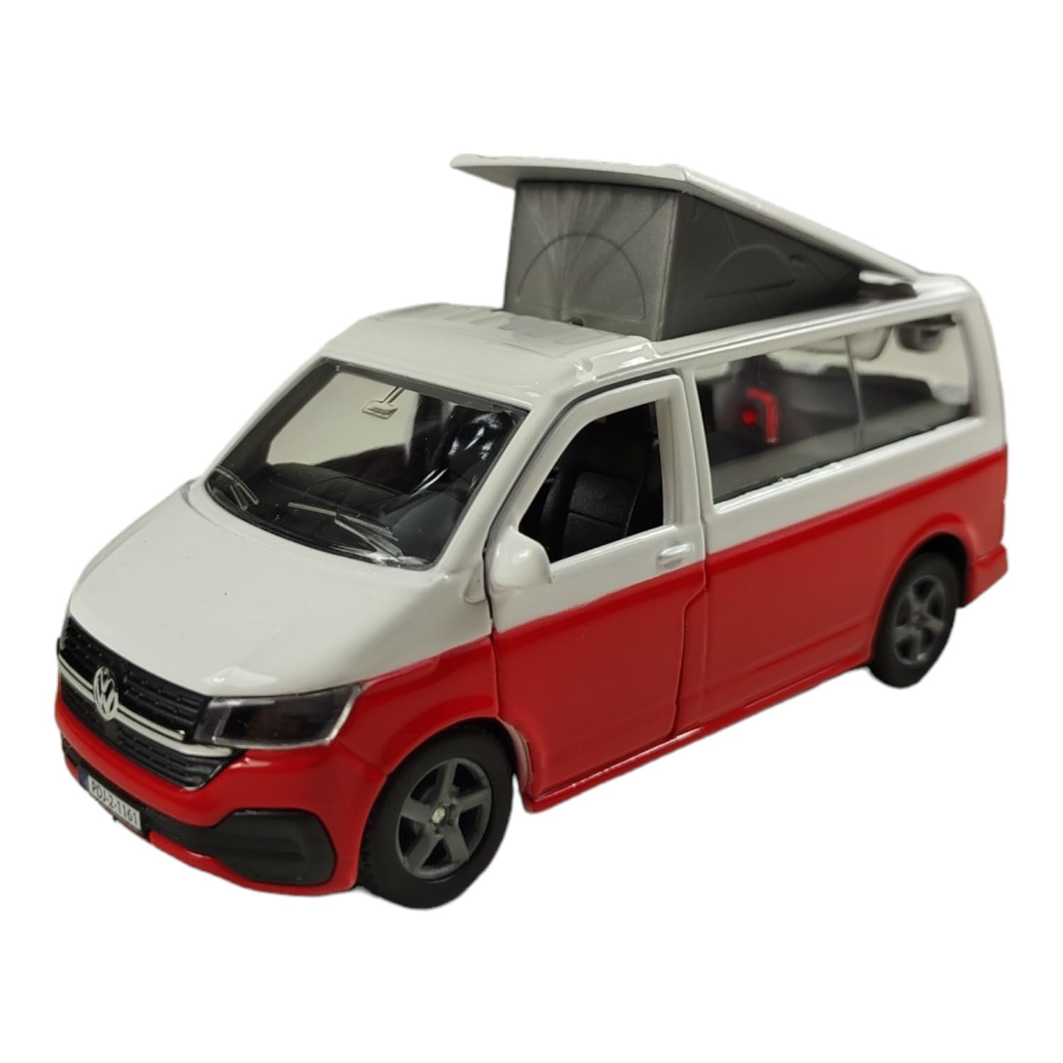 Kids Globe - Kids Globe VW Transporter Camper Die-Cast Pull Back 135cm