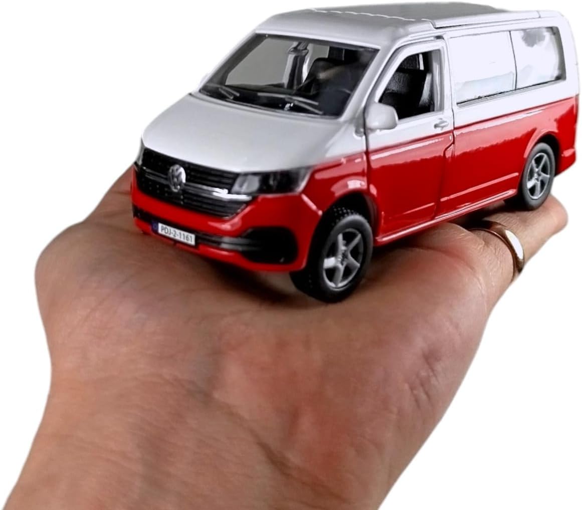 Kids Globe - Kids Globe VW Transporter Camper Die-Cast Pull Back 135cm