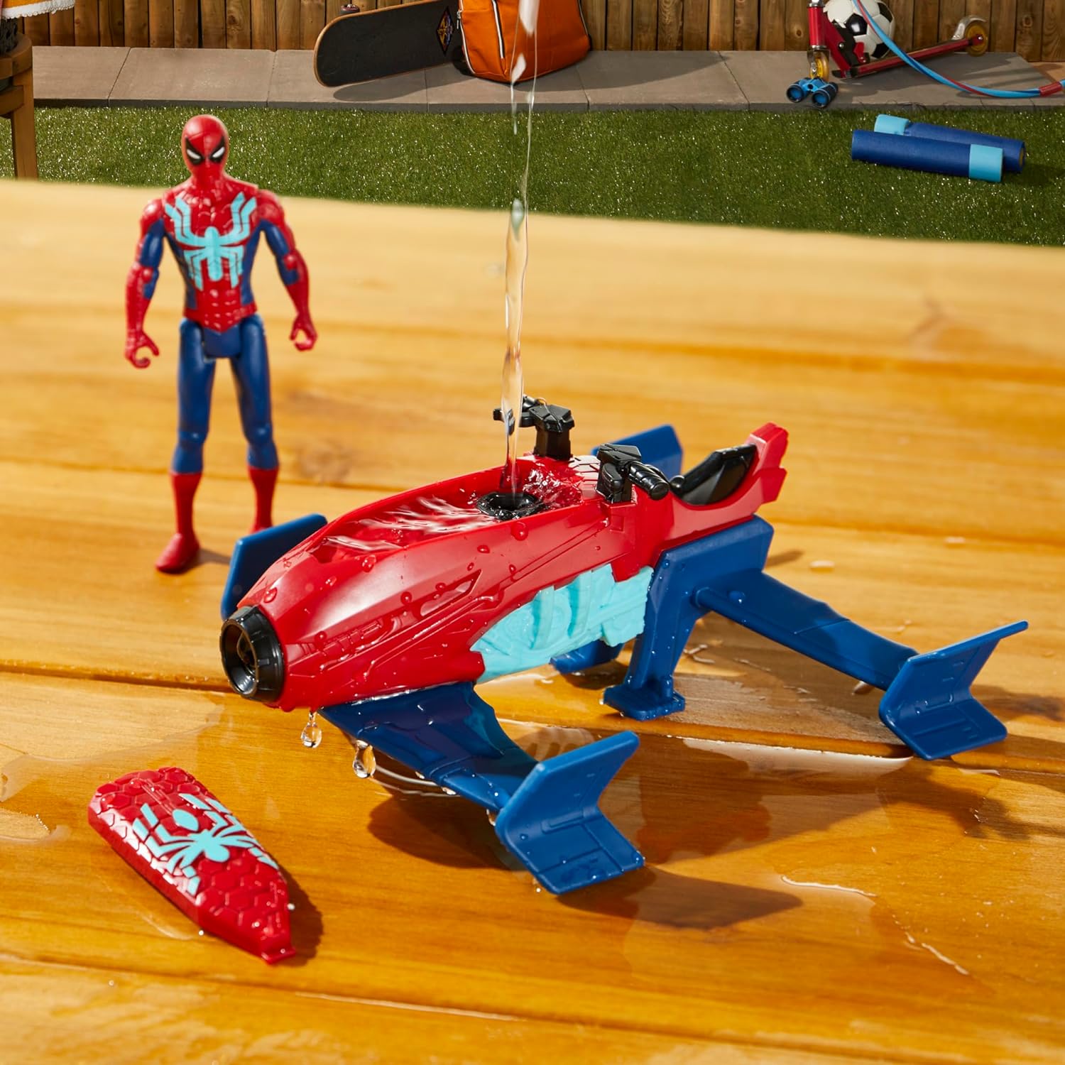 Marvel Spider-Man Epic Hero Series Web Splashers Spider-Man Hydro Jet Blast Action Figure and Vehicle Playset