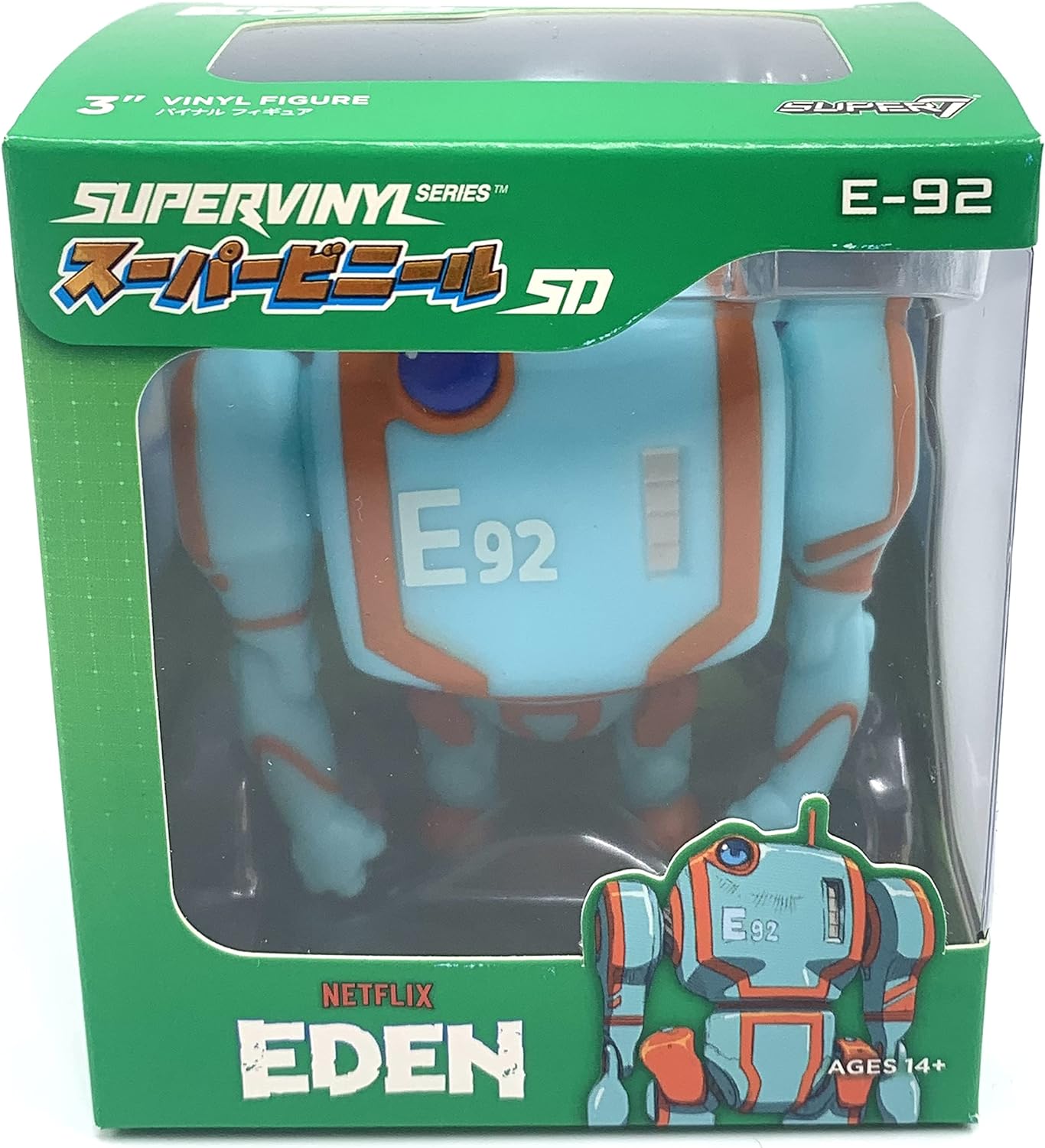 Super 7 Netflix Anime Eden Supervinyl Action Figure (3inch E-92), Multi-color