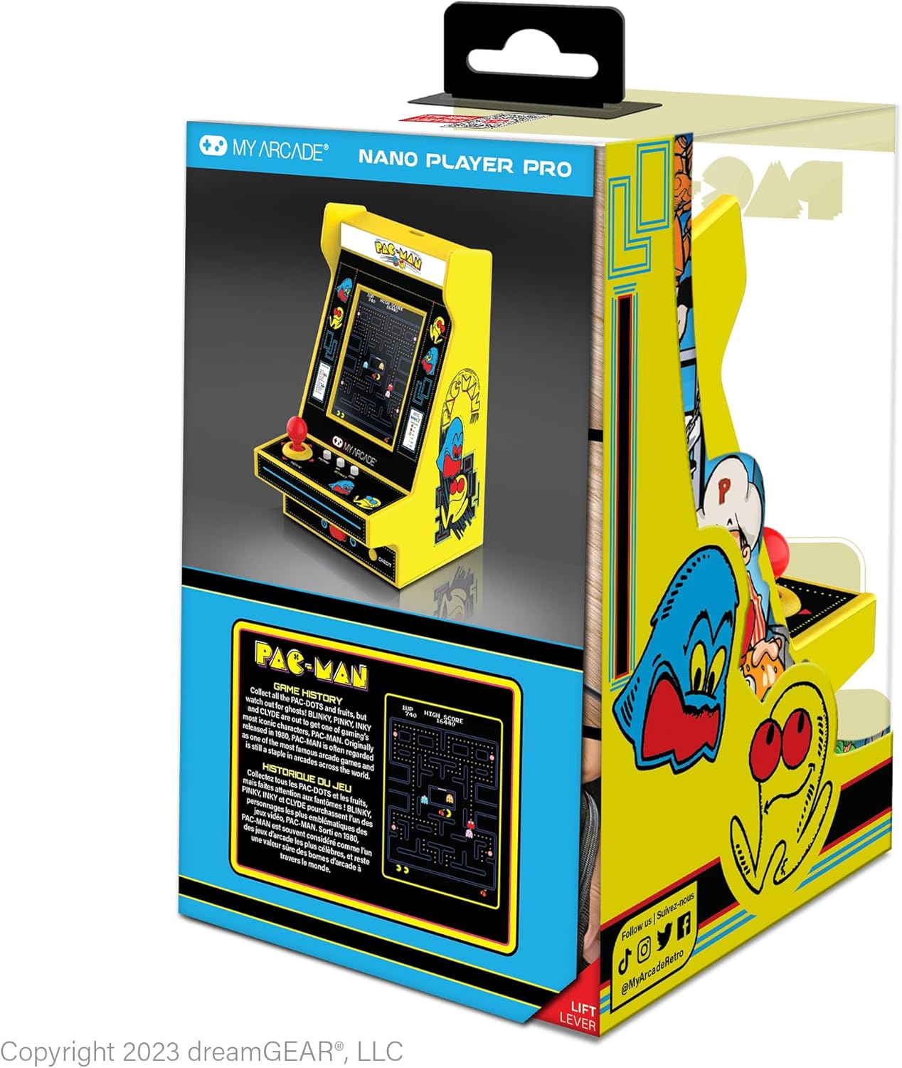 My Arcade DGUNL-4196 PAC-MAN Nano Player Pro Portable Retro Arcade