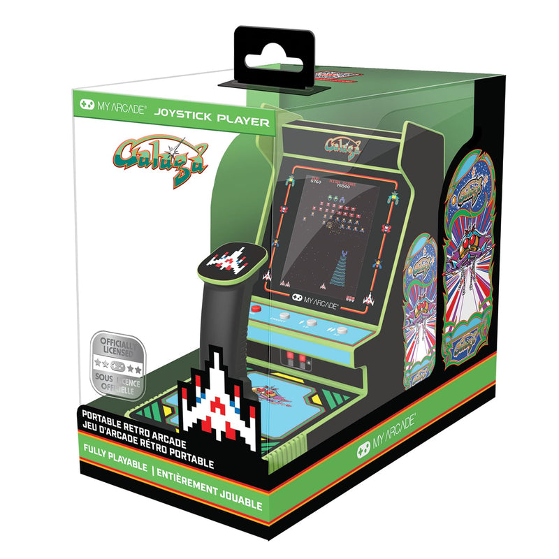 My Arcade Galaga Joystick Player : Galaga and Galaxian Video Game, 3.2" Full Color Display