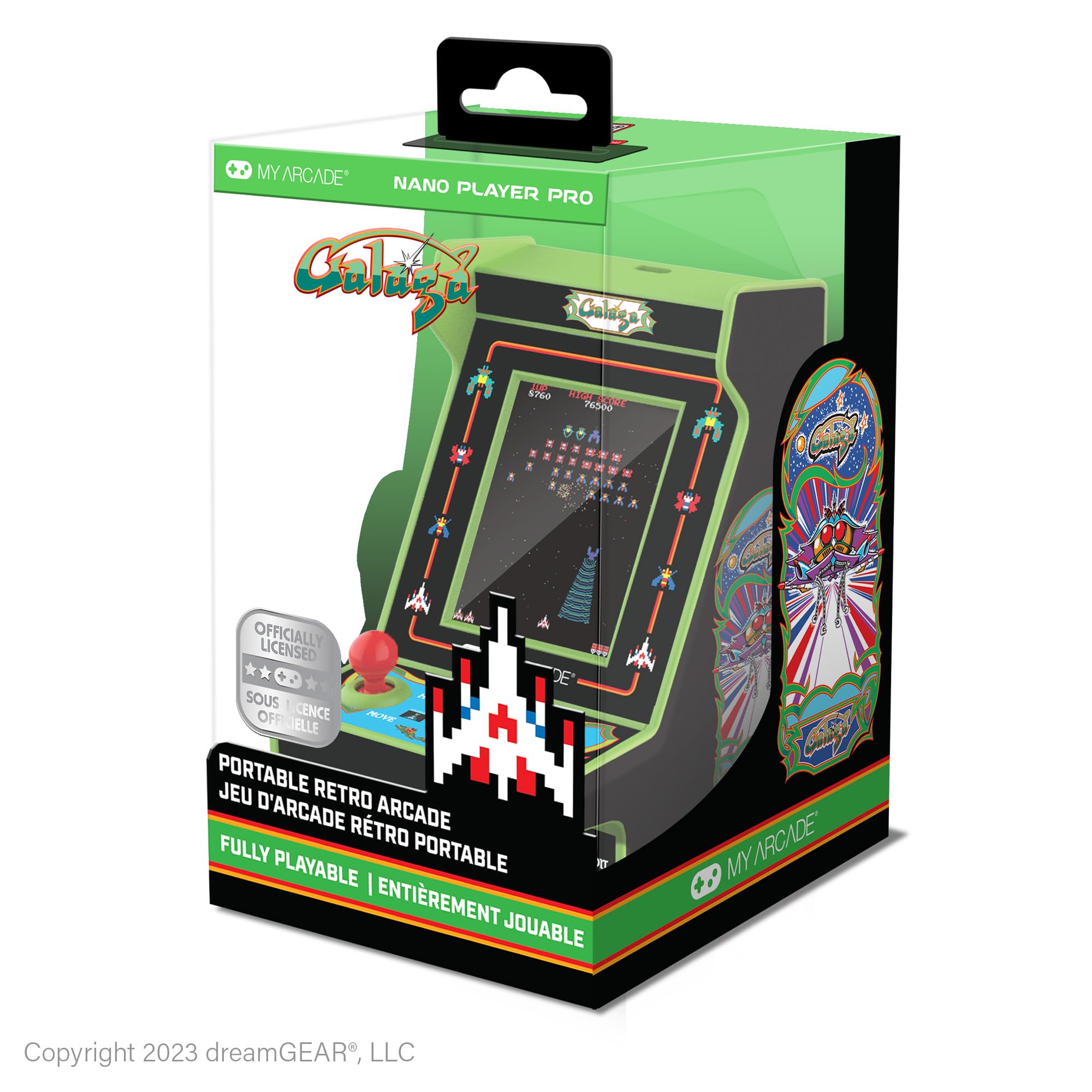 My Arcade DGUNL-4197 Galaga/Galaxian Nano Player Pro Draagbare Retro Arcade (2 SPELLEN IN 1