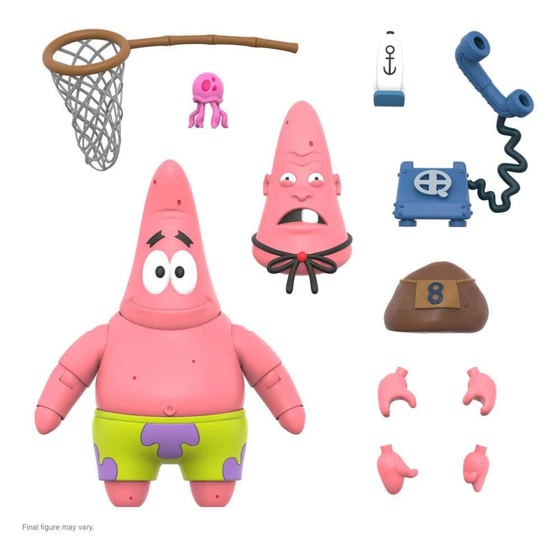 Super7 SpongeBob Figur Ultimates Patrick, 18 cm