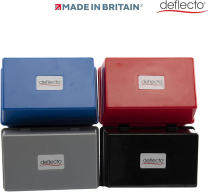 Deflecto® 6" x 4" Card Index Box