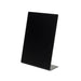 Deflecto A7 Slanted Chalkboard Menu Signage - Black Acrylic Display Sign - Countertop Chalkboard