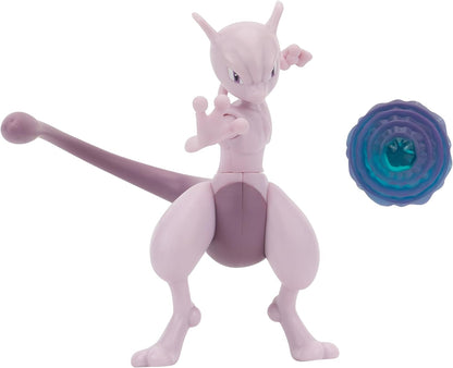 Pokémon Mewtwo Battle Feature Figure - 4.5-Inch Mewtwo Battle Figure with Psychic Blast Launcher