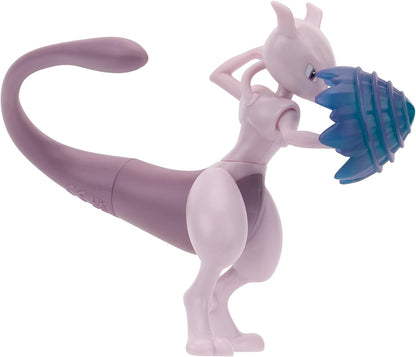 Pokémon Mewtwo Battle Feature Figure - 4.5-Inch Mewtwo Battle Figure with Psychic Blast Launcher