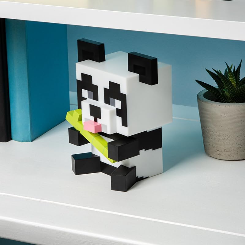 Paladone Minecraft Panda Light - Officially Licensed Merchandise, Portable Night Light and Gaming Room Decor for Kids, Gift for Gamer, Battery Powered