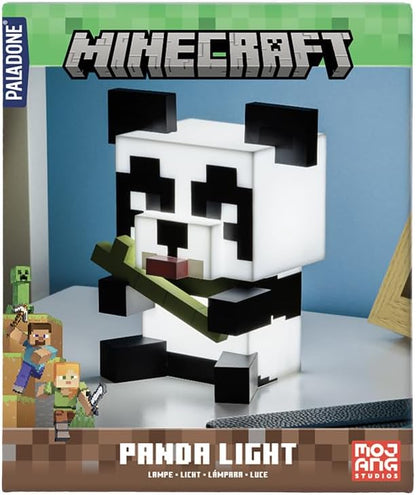 Paladone Minecraft Panda Light - Officially Licensed Merchandise, Portable Night Light and Gaming Room Decor for Kids, Gift for Gamer, Battery Powered