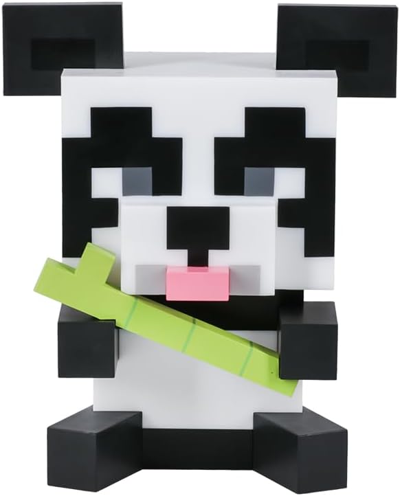 Paladone Minecraft Panda Light - Officially Licensed Merchandise, Portable Night Light and Gaming Room Decor for Kids, Gift for Gamer, Battery Powered