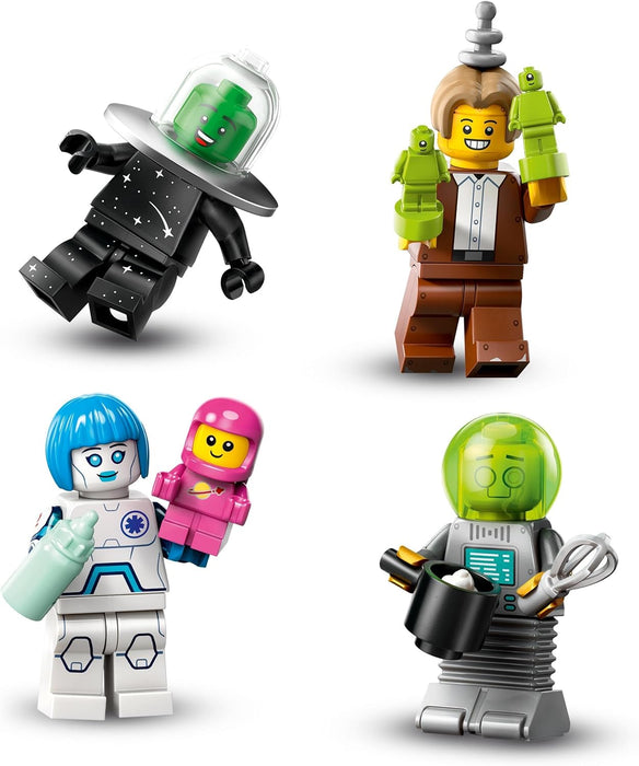 LEGO Minifigures Series 26 Space, Collectible Role-Play Toys for 5 Plus Year Old Boys & Girls, Incl. Astronaut and Robot, Party Bag Fillers, Kids Birthday Gift Idea, (1 of 12, Chosen at Random) 71046