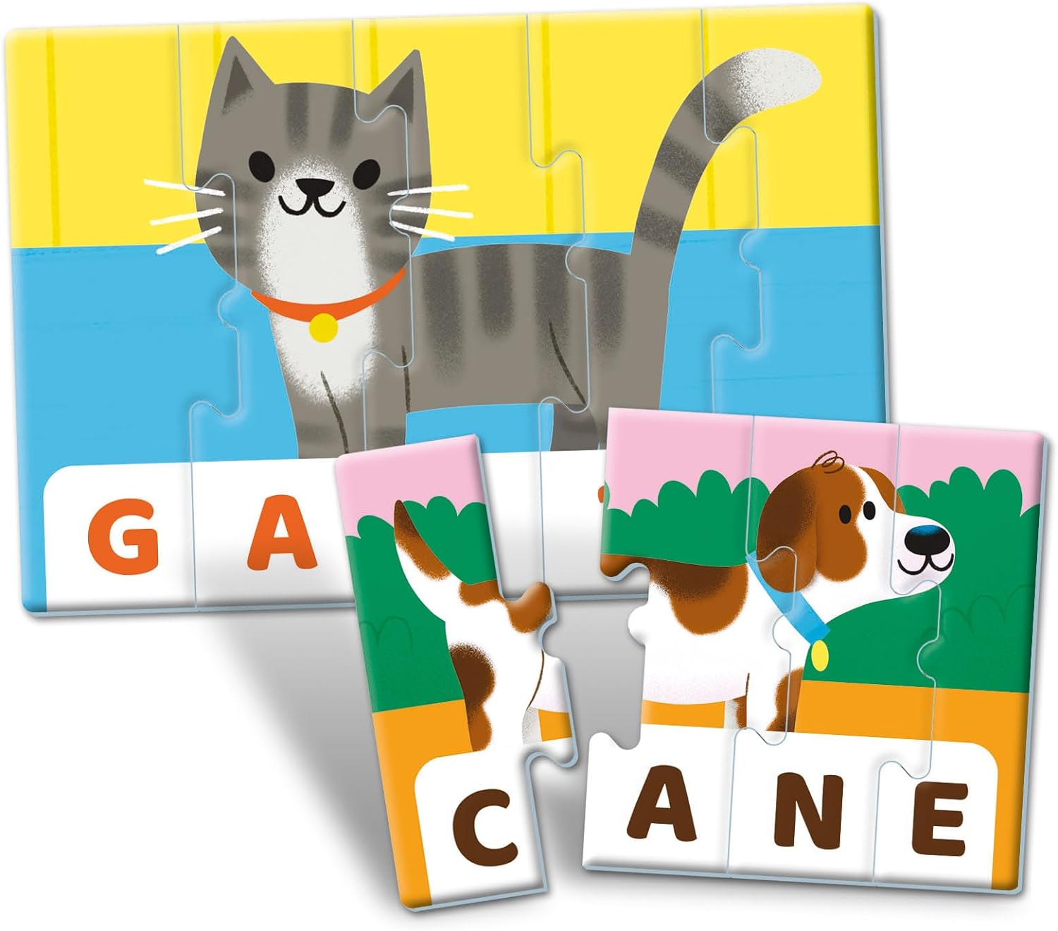 Clementoni - Sapientino Flashcards, Lettere E Parole, Gioco Educativo per Bambini 4 Anni con Tessere Illustrate, Made In Italy, 16459