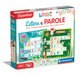 Clementoni - Sapientino Logic Words Association, Crossword Puzzle with Letters, Illustrated Cards, Flashcards Letters, Educational Game 4 Years, in Italian, Made in Italy, Multi-Colour, 16464