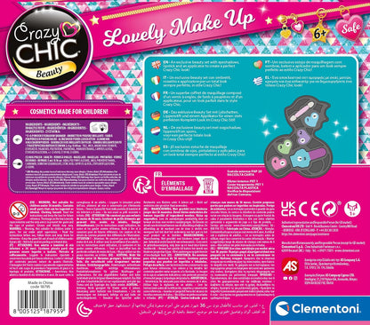 Clementoni Crazy Chic-Lovely Makeup Fox-Children Sets, Cosmetics for Teenager, Make Age 6, Creative Gift for Girls, Washable, 18795, Multicoloured