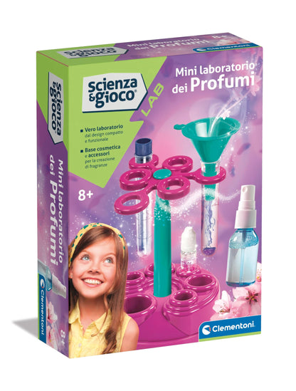 Clementoni - Parfums Fille - Science et Jeu Lab - Le Mini Laboratoire des Parfums, Parfums, Expériences Scientifiques pour Enfants 8 Ans, Version en Italien, Made in Italy, 19368