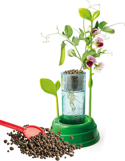 Clementoni Spiel Lab Pflanzgefäß Hydrokultur, Gemüsegarten Kinder, Anzuchtpflanzen, wissenschaftliches Labor 6 Jahre, Experimente Wissenschaft, Botanisch, auf Italienisch, Made in Italy, Mehrfarbig