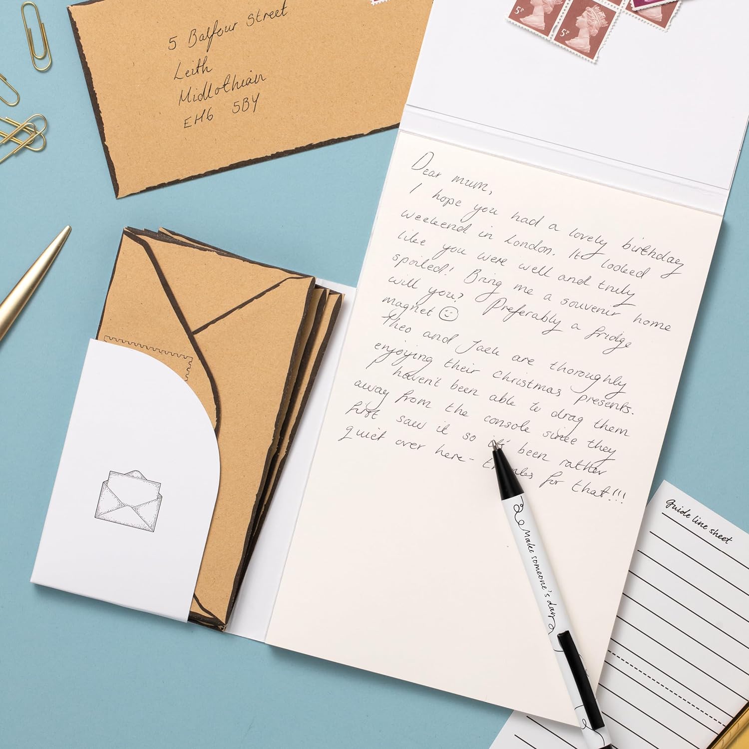 IF Please Write - WRITING PAPER, with envelopes