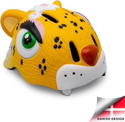 Crazy Safety - Leopard Bicycle Helmet - Yellow (49-55Cm) (100301-03-01)