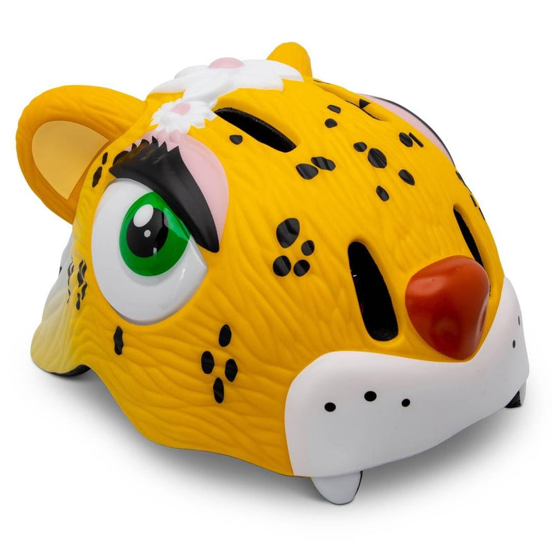 Crazy Safety - Leopard Bicycle Helmet - Yellow (49-55Cm) (100301-03-01)