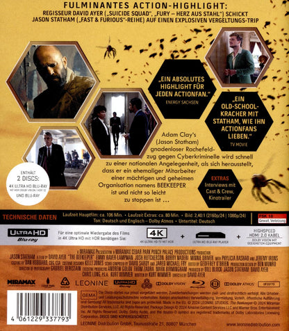 The Beekeeper 4K Ultra HD + Blu-ray