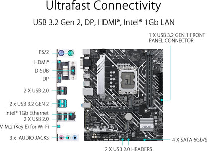 ASUS PRIME H610M-A WIFI LGA1700 microATX
