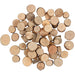 Mini houten schijven 10 tot 15 mm 25g