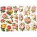 2 Packs of Creativ 16.5 x 23.5 cm Nostalgic Vintage Paper Roses - Die-Cuts 2 Sheet, Multi-Color