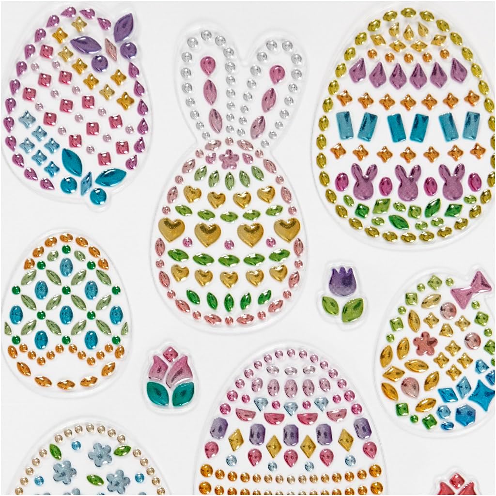 Creativ Company - Diamant Stickers Paaseieren 1 Vel