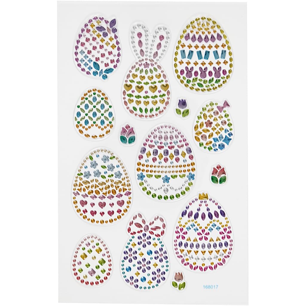 Creativ Company - Diamant Stickers Paaseieren 1 Vel
