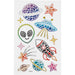 Diamantsticker Alien UFO Weltraum Aufkleber Strassteine